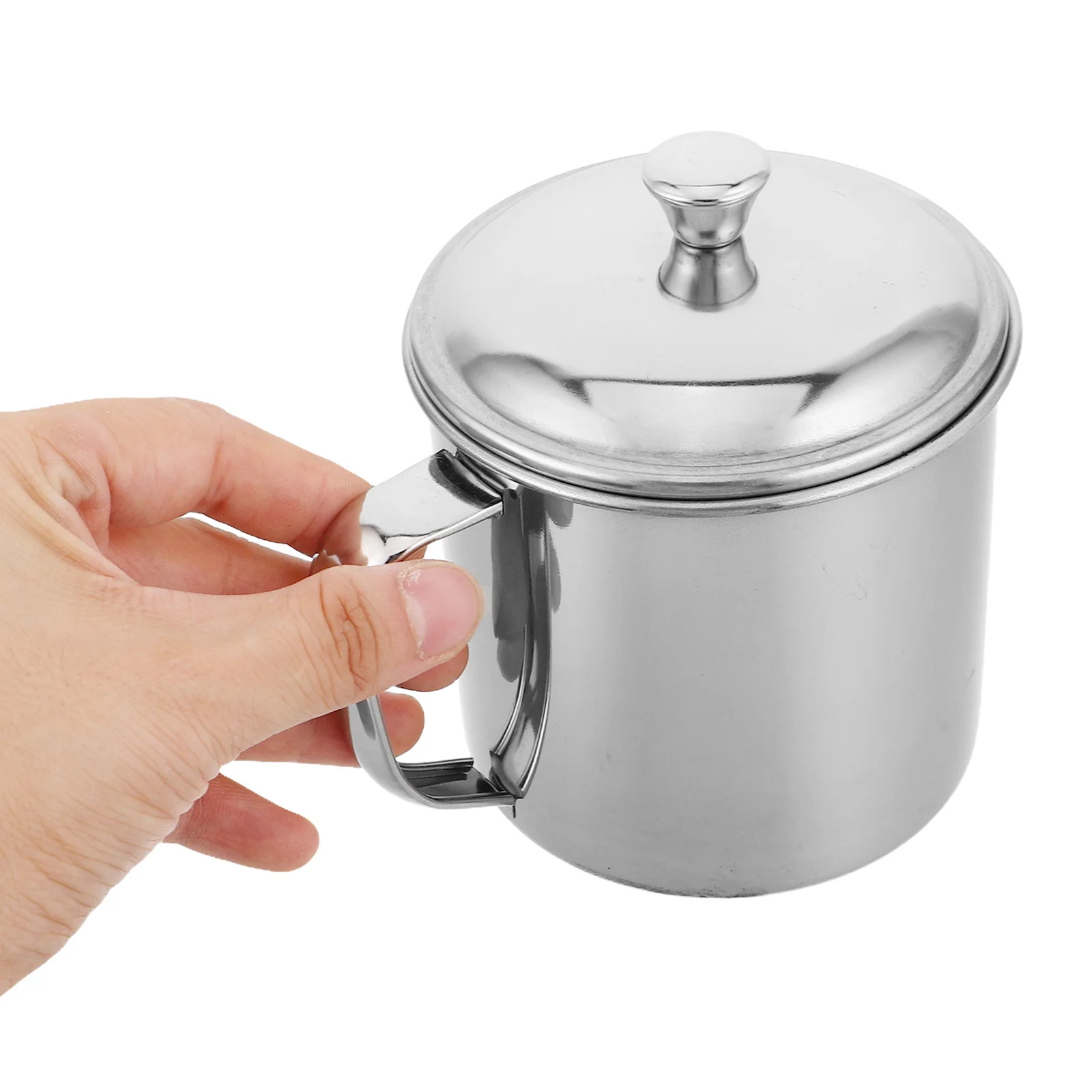 

2pcs Stainless Steel Baking Cups Roasting Tin For Pears Desserts Coffee Mugs With Handle Camping Mug Tumbler Unbreakable Kitchen