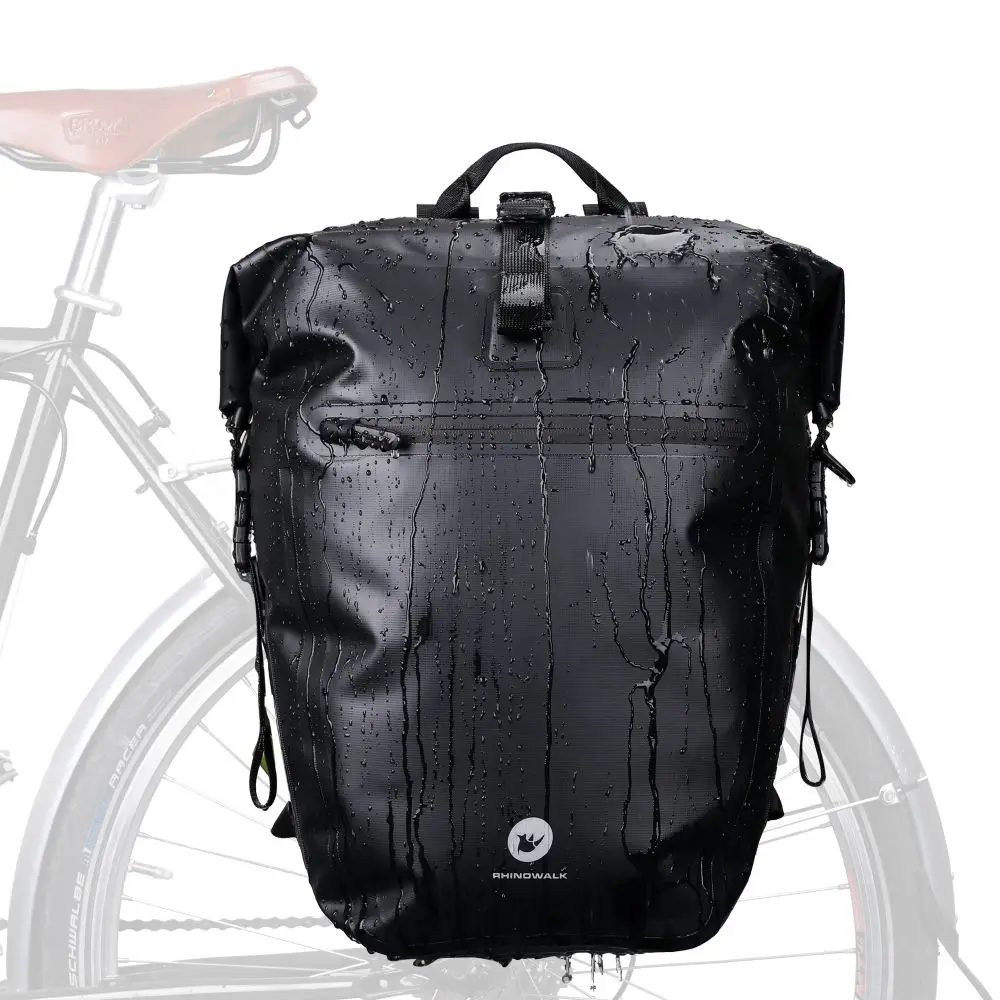 Rhinowalk Cycling Bags Bicycle Bag Bag  Pannier Fully Waterproof 27l Big Bike Bag Capacity Rear Rack Bike Accessories