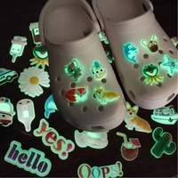 Glowing Shoes Charms 1pcs Pin Clogs Glow in the Dark for Charms Luminous Sneakers Decoration Fluorescence Accessories Kids Gifts