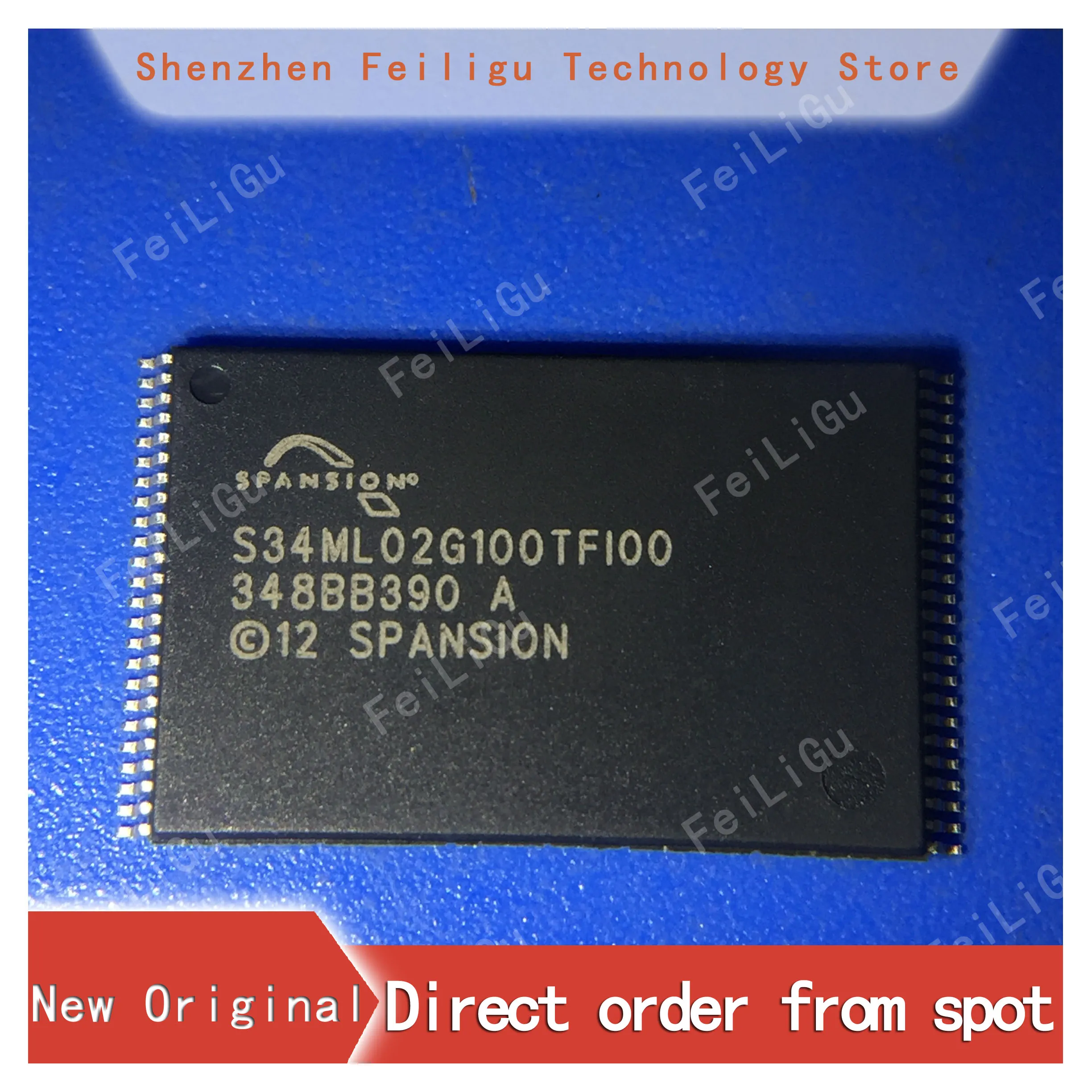 1/10/30Pieces 100% (New) Original S34ML02G100TFI000 S34ML02G100TFI00 Package:TSOP48 Flash NAND 2Gb Memory Chip