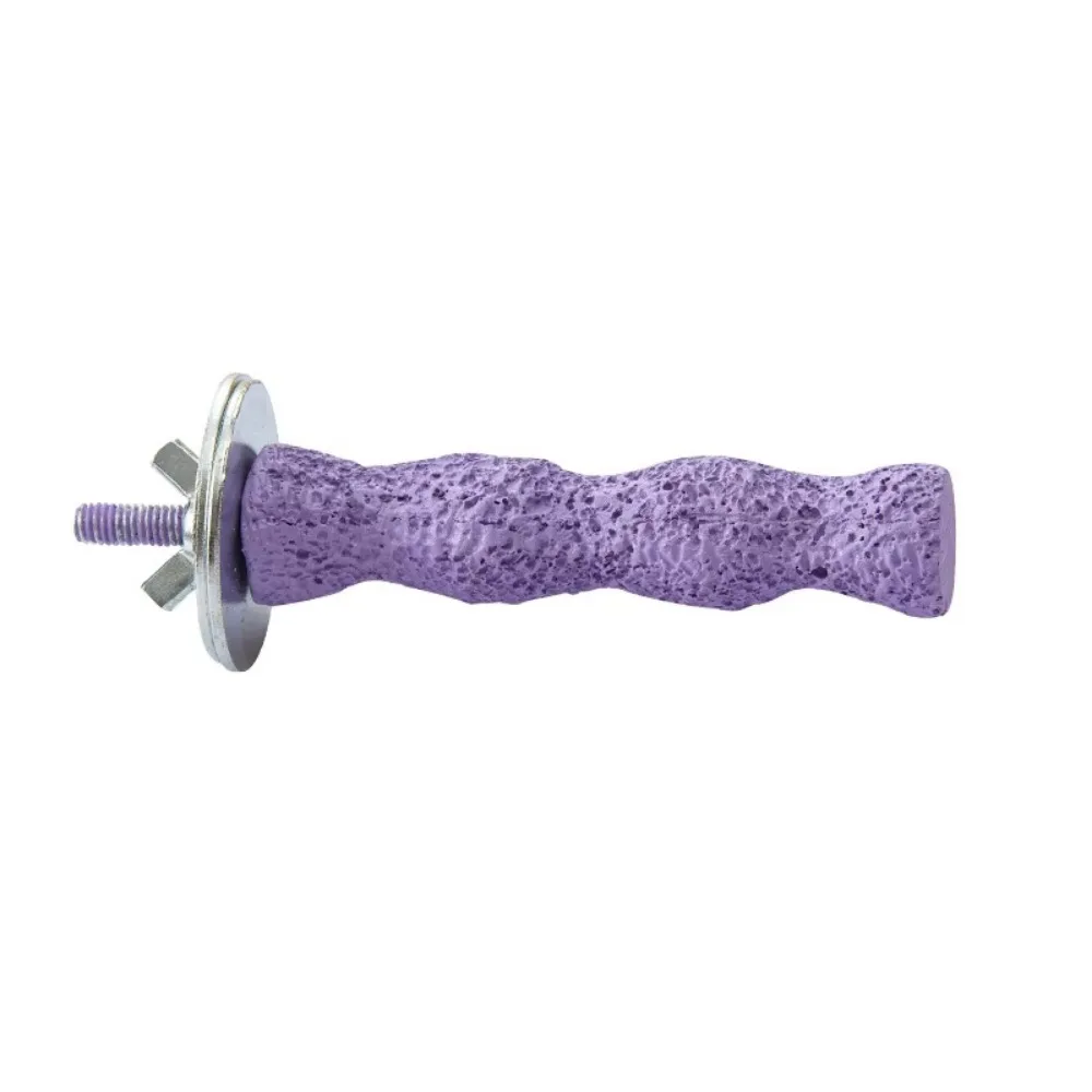 

Rough-Surfaced Paw Grinding Sticks Non-slip Wear-resistant Parrot Standing Pole Resin Jumping Platform Easy Installation