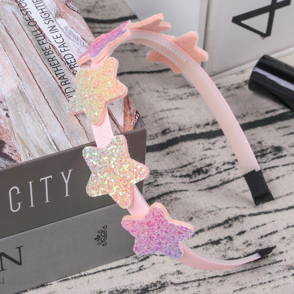 

4 pcs Heart Headb Headb For Kids s Rainbow Gradient Cute Sequin Accessories Kids Girls Children Party Cosplay