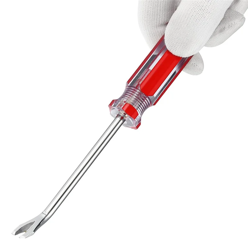 

AT05-Staple Puller 4" V Curved Upholstery Staple Remover,3Pcs Nail Tack Construction Tool