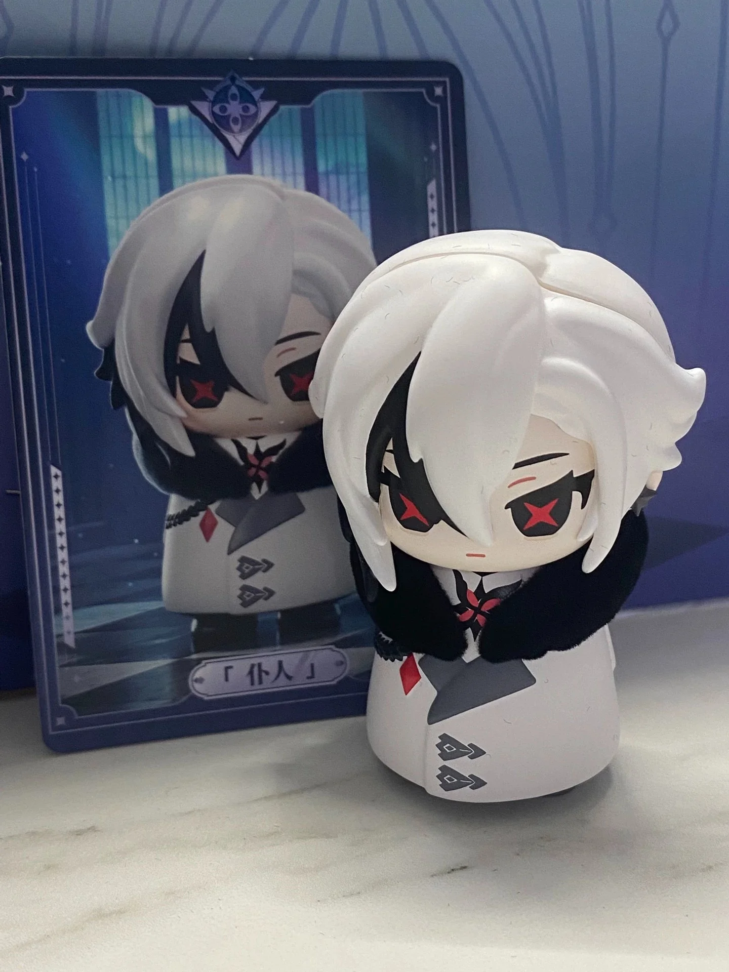 2025 New Arrival In Stock Genshin Impact Fatui Arlecchino Blind Box Frost Flame Series Q-version PVC Figure Collection