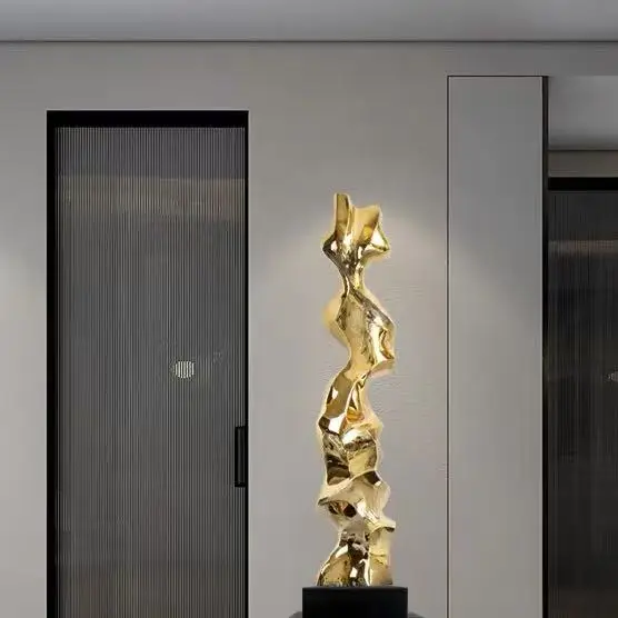 130X25X25CM Modern Simple Large Sculpture Ornament Lobby Corridor and Foyer Floor Decorative Art