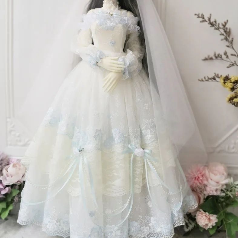 

Одежда для кукол 1/4 1/3 BJD, элегантное платье с цветочным принтом