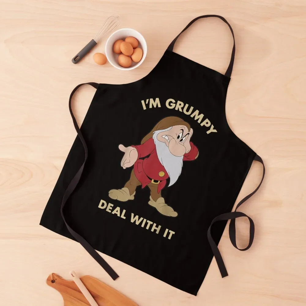 

I'm Grumpy Deal With It Apron Kitchens Woman Smock for hairdressing Apron