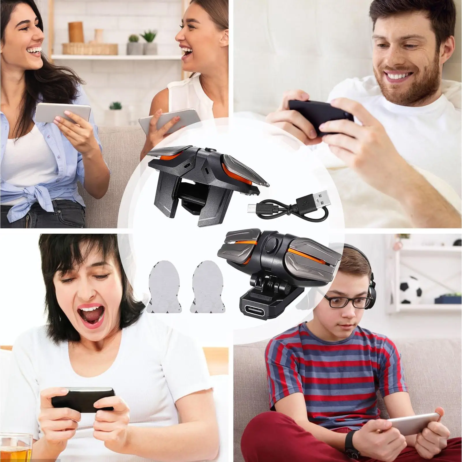 Phone Triggers For Game 2 Pieces Mobile Phone Controller Electronics Supplies For Party Birthday Offices Apartment Leisure