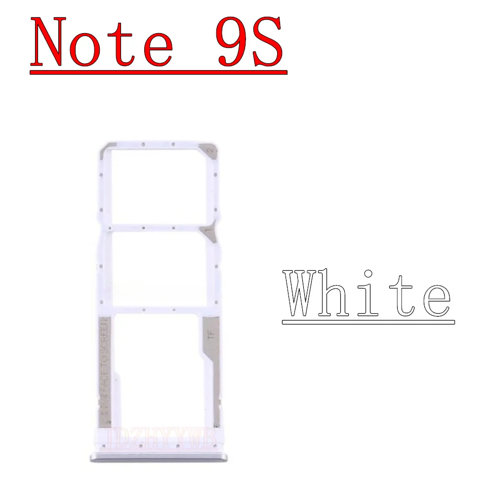 Phone SIM SD Card Tray For Xiaomi Redmi Note 9 Pro New SIM Chip Slot Holder Drawer For Redmi Note 9s 9T