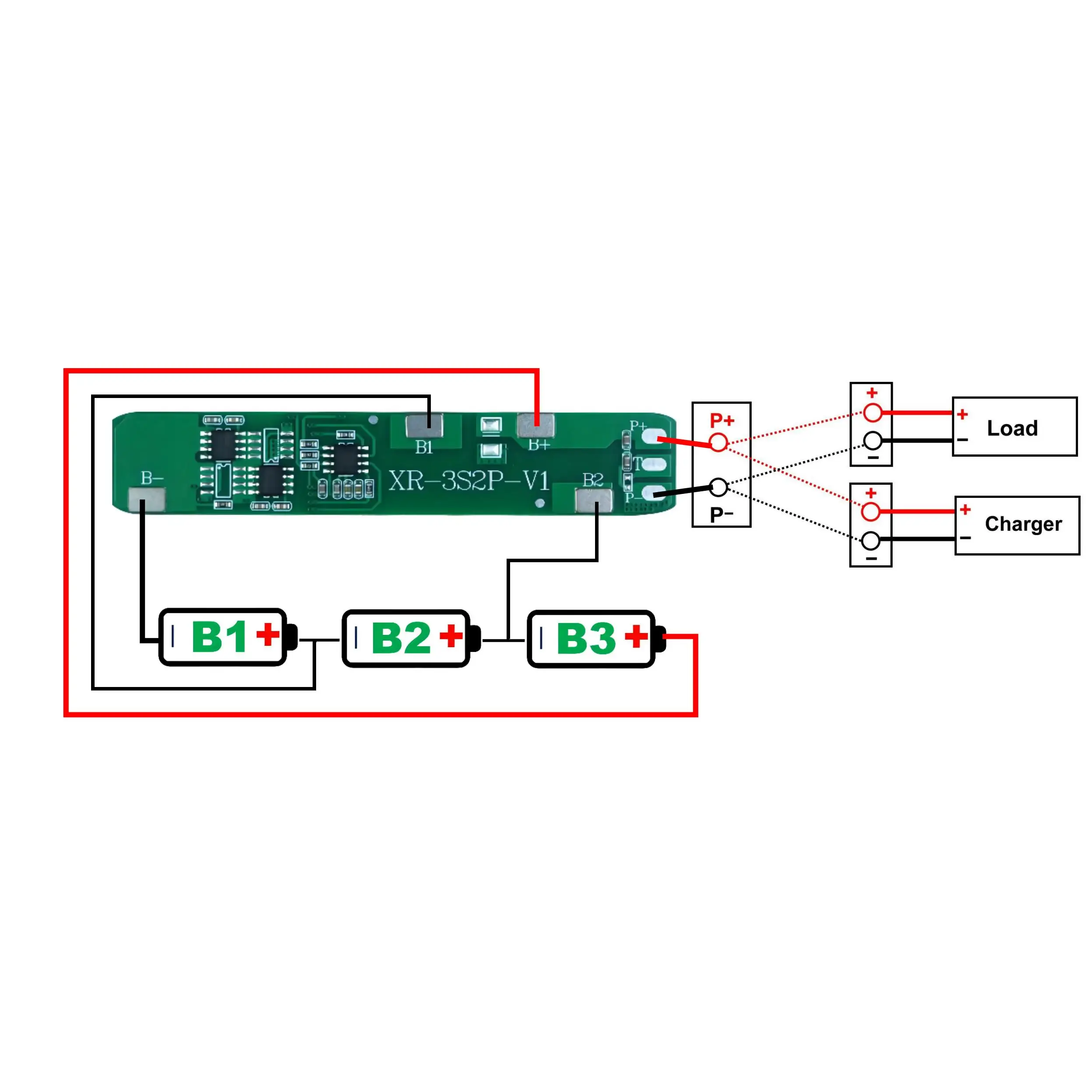 Placa de carga Bms 3s, placa de protección de batería de litio 18650 Lipo, módulo de carga para herramienta de Motor de taladro, 12V, 5A, 10A, 20A, 30A