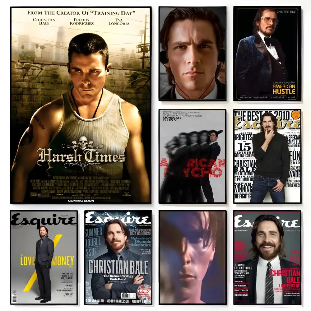 Póster de Christian Bale, Batman, American Psycho, mural de película americana, decoración de pared para habitación infantil, impresión