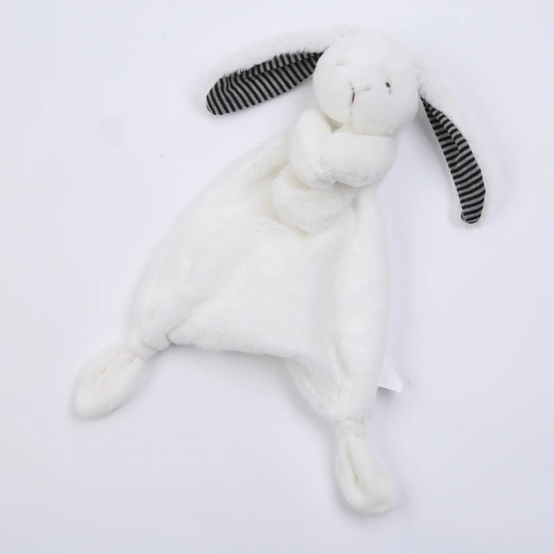 30cm Hand Sewing Plush Rabbit Puppet for Doll Soft Animal Baby Comforter Towel