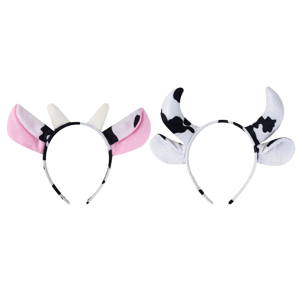 

2pcs for Kids Children's Dress-Up Ear Hairband Adorable Cattle Costume Accessory Farm Animal Ears for Children's