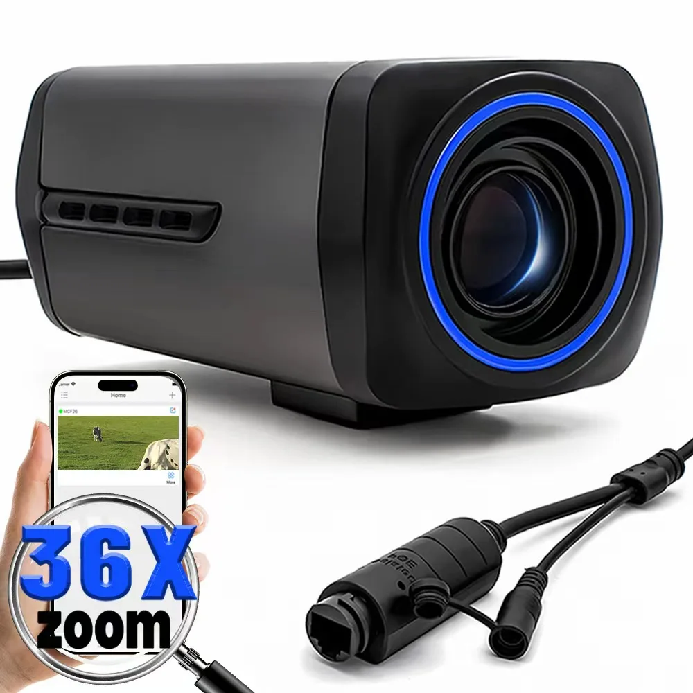 

4K 36X Motorized Zoom Camera SONY IMX415 CMOS Auto Focus 8MP POE IP Camera Board CCTV Varifocal Onvi RTSP H.265 Security Camera