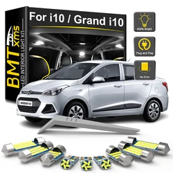 BMTxms 9Pcs LED Interior Light Bulb Kit For Hyundai i10 Grand i10 N Line 2007-2019 2020 2021 2022 2023 Canbus Reading Dome Trunk