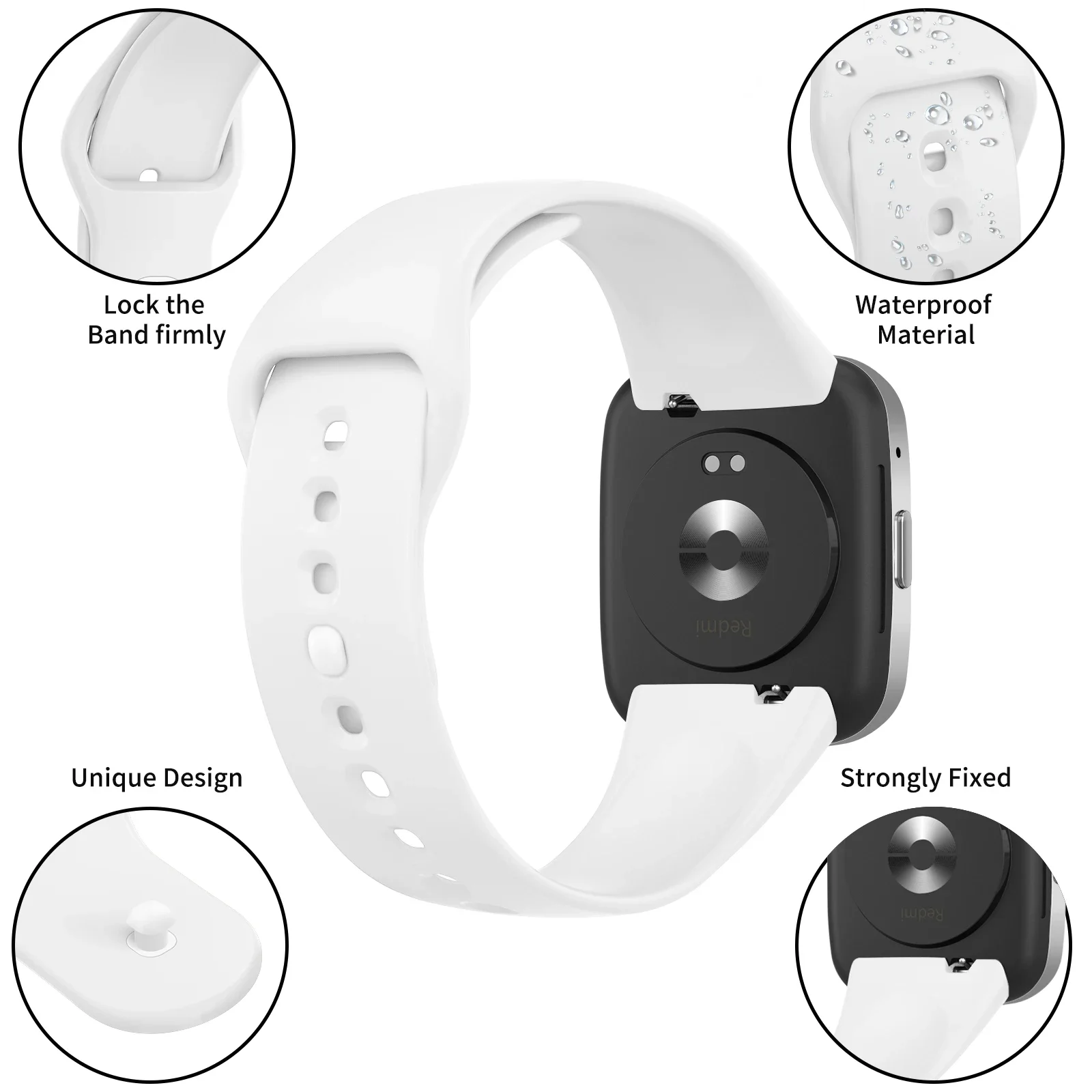 Silicone Loop Watch Strap For Redmi Watch 3 Active Band Replacement Sport Wristband For Redmi Watch 3 Active Bracelet Correa