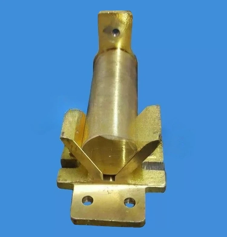 Automatic Wire Copper V Seat Copper Head Roller Cathode Conductive Head Factory Direct Sales Can Be Customized Red Copper Brass