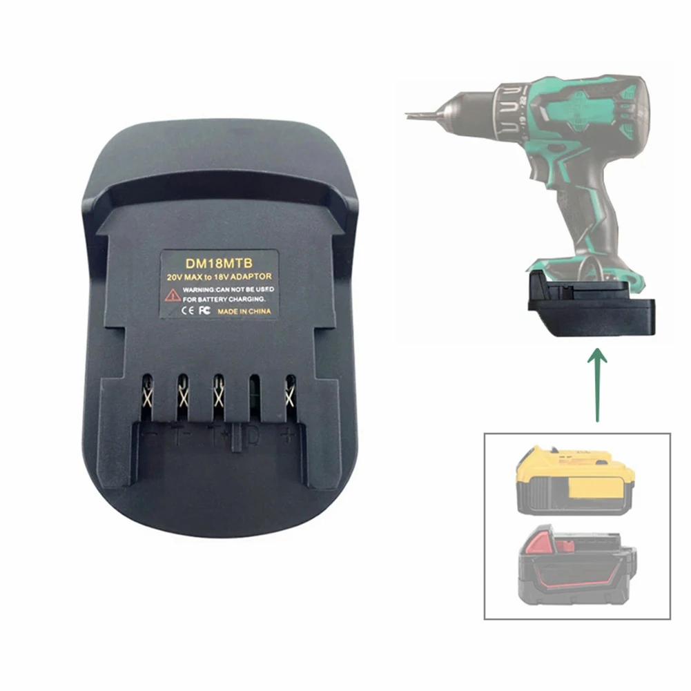 Imagem -06 - Adaptador Conversor de Bateria para Metabo Dewalt Milwaukee 18 Baterias 20v Converter em Bateria de Lítio de Potência Dm18mtb