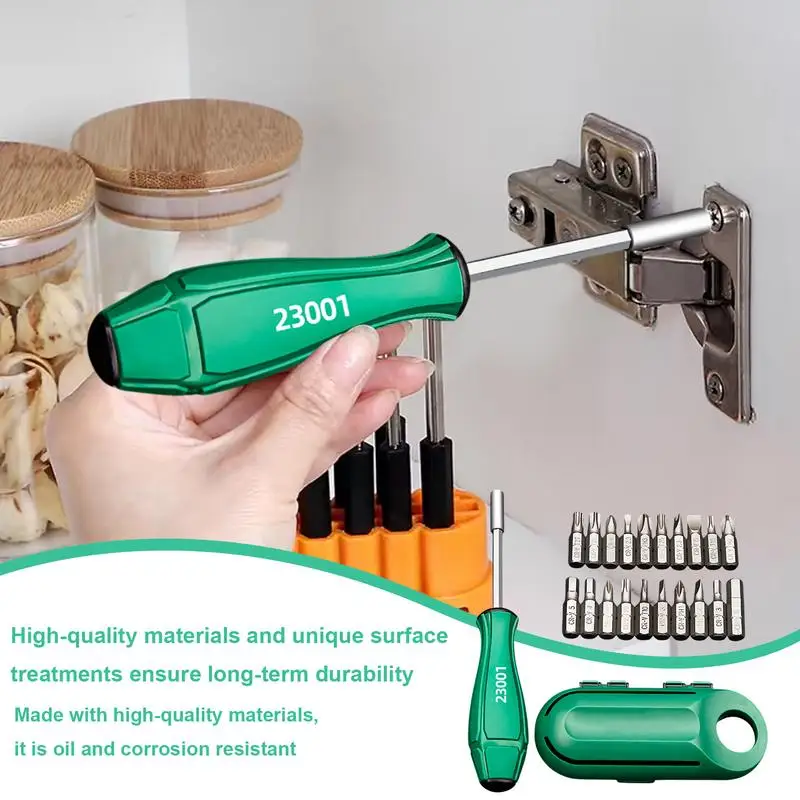 Portable Screwdriver Set Portable Multi-purpose Screwdriver High-Strength Screwdriver Nut Driver For Outdoor And Daily Repair