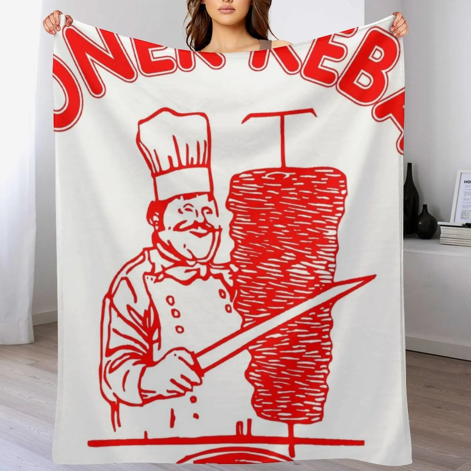 

Doner kebab Throw Blanket Retros for babies Blankets