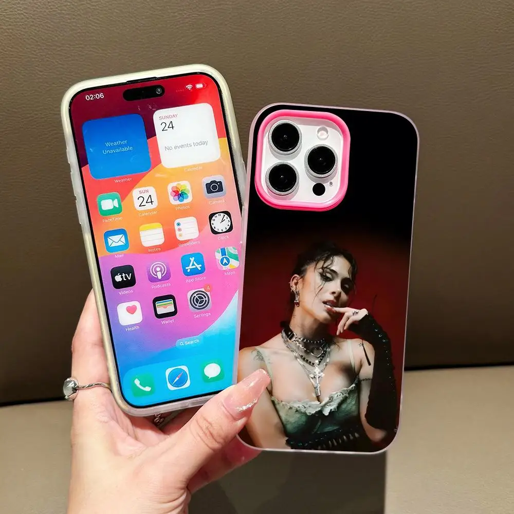 Greeicy Rendon Jelly Double layer Rose Red Mobile Phone Case for iPhone 17 16 15 14 13 12 11 Air Pro Max Plus Protective