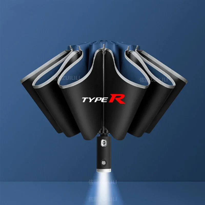 Car Automatic Folding Windproof Sunshade Umbrella For Honda Fit Civic City Accord BR-V CR-V HR-V Jazz Passport Pilot WR-V Type-R