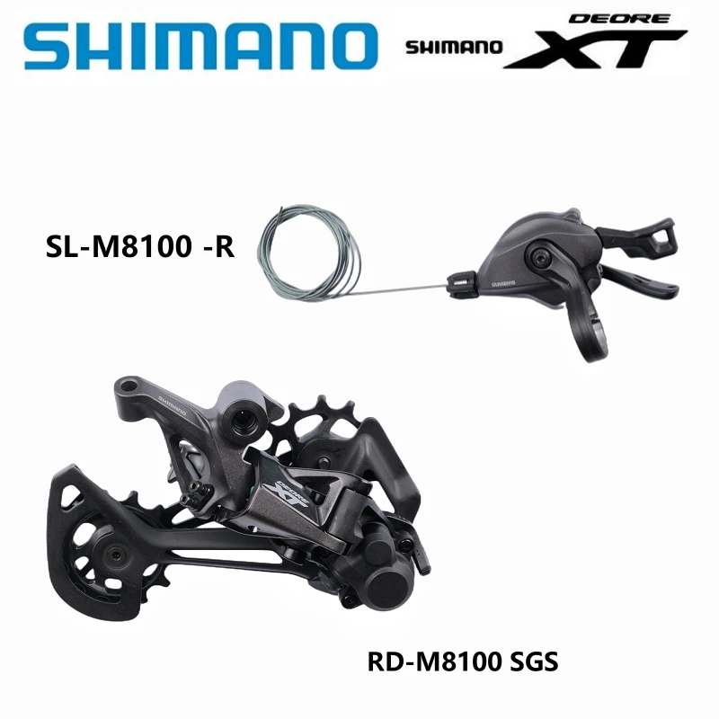 SHIMANO XT SL-M8100 Right RD-M8100 SGS/M8120 SGS 12 Speed Shifter Rear Derailleur Original For MTB Riding Parts