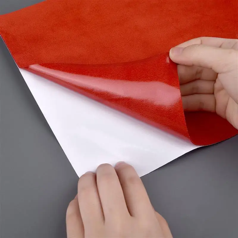 Self Adhesive Suede Fabric Faux Suede PU Leather For Jewelry Box Craft Decor Self-Adhesive Film For Car Interior Styling Decal
