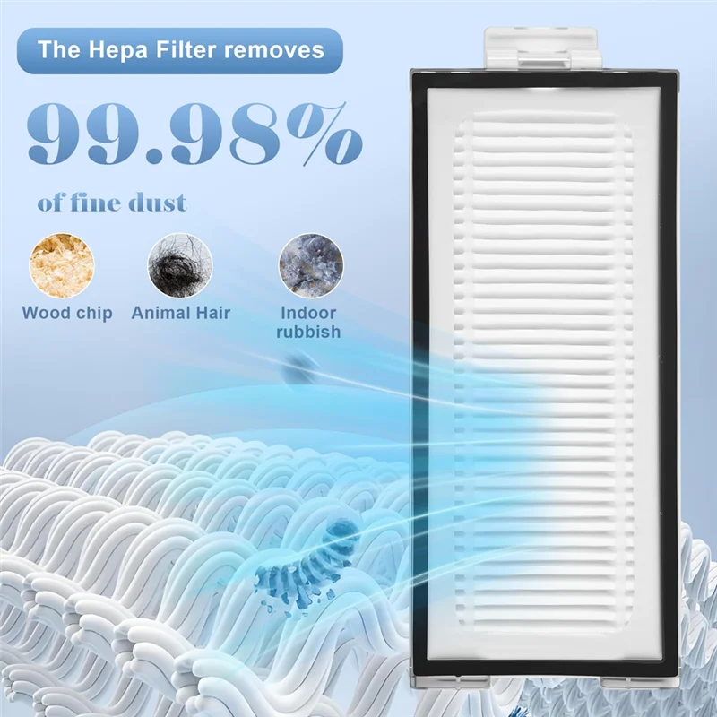 

【ABODE】Washable HEPA Filters For Roborock Q5/Q7/Q8 Max+ Accessories For Roborock Q8 Max High-Efficiency Robot Vacuum Filters