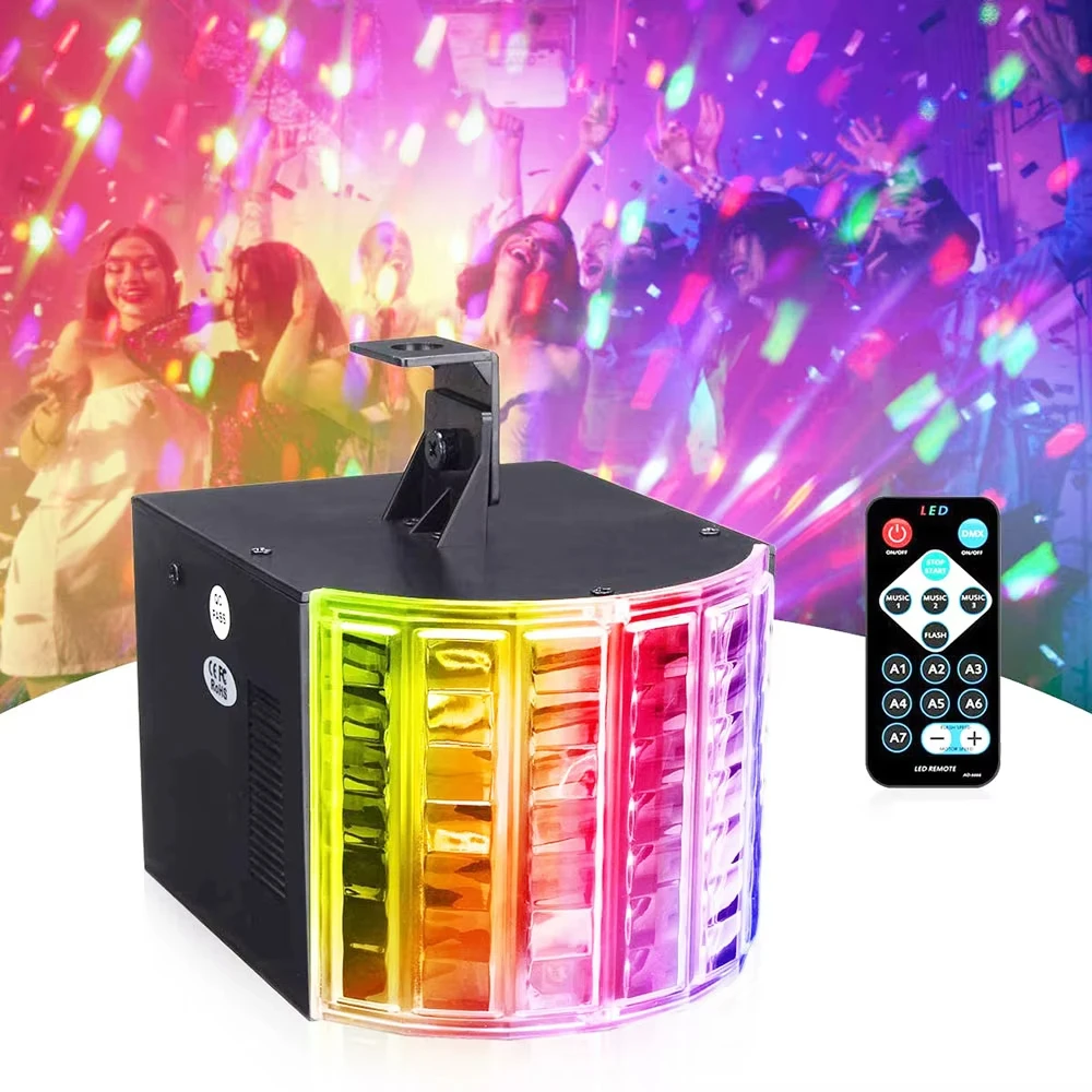 DJ Bar Party Remote Control Dance stage light LED Rotating light Wedding Family Audience Voice Controlled Atmosphere Light