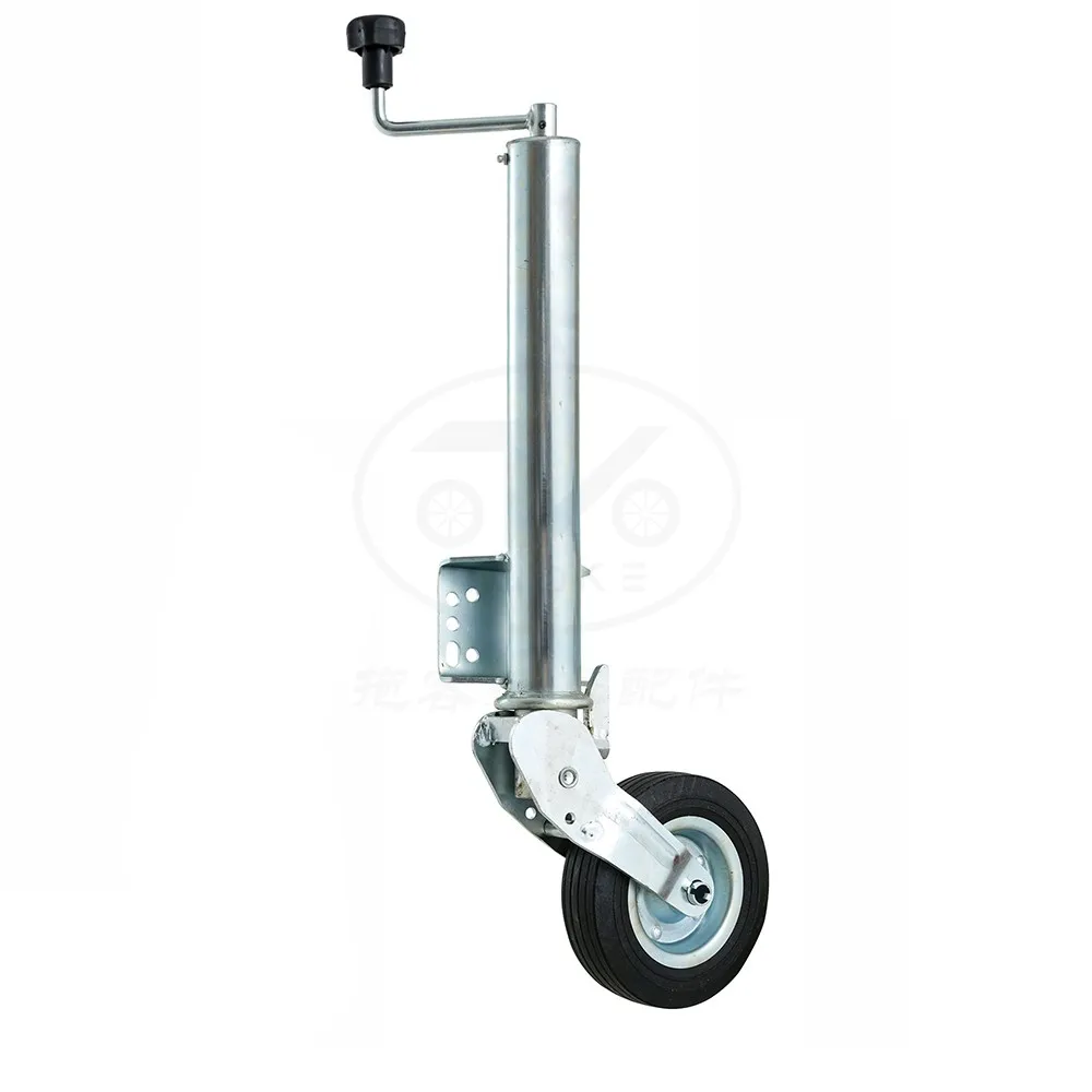 Trailer guide wheel jack 8 inch turn universal wheel outriggers support bracket knight wheel trailer RV