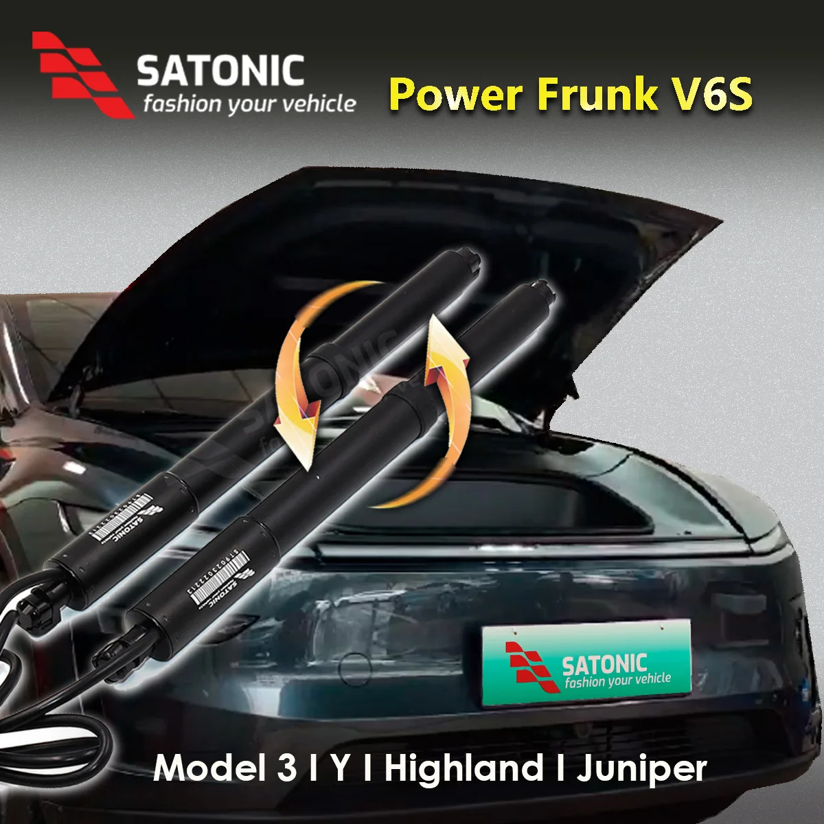 

SATONIC V6s Автоматический электрический автоматический подъемник багажника для Tesla Model 2026 Model Y Juniper 3 Highland Водонепроницаемый IPX6