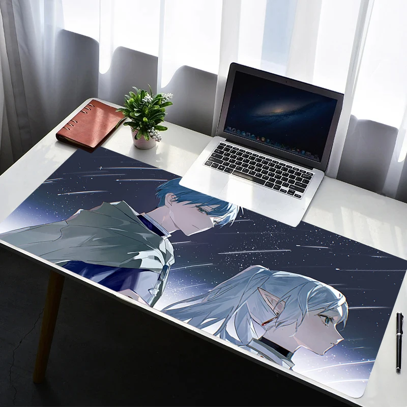 

Mouse Pad Computer Gaming Accessories Mousepad Rubber Extended Desk Mat Laptop F-frieren Beyond Journey End Gamer Keyboard Pad