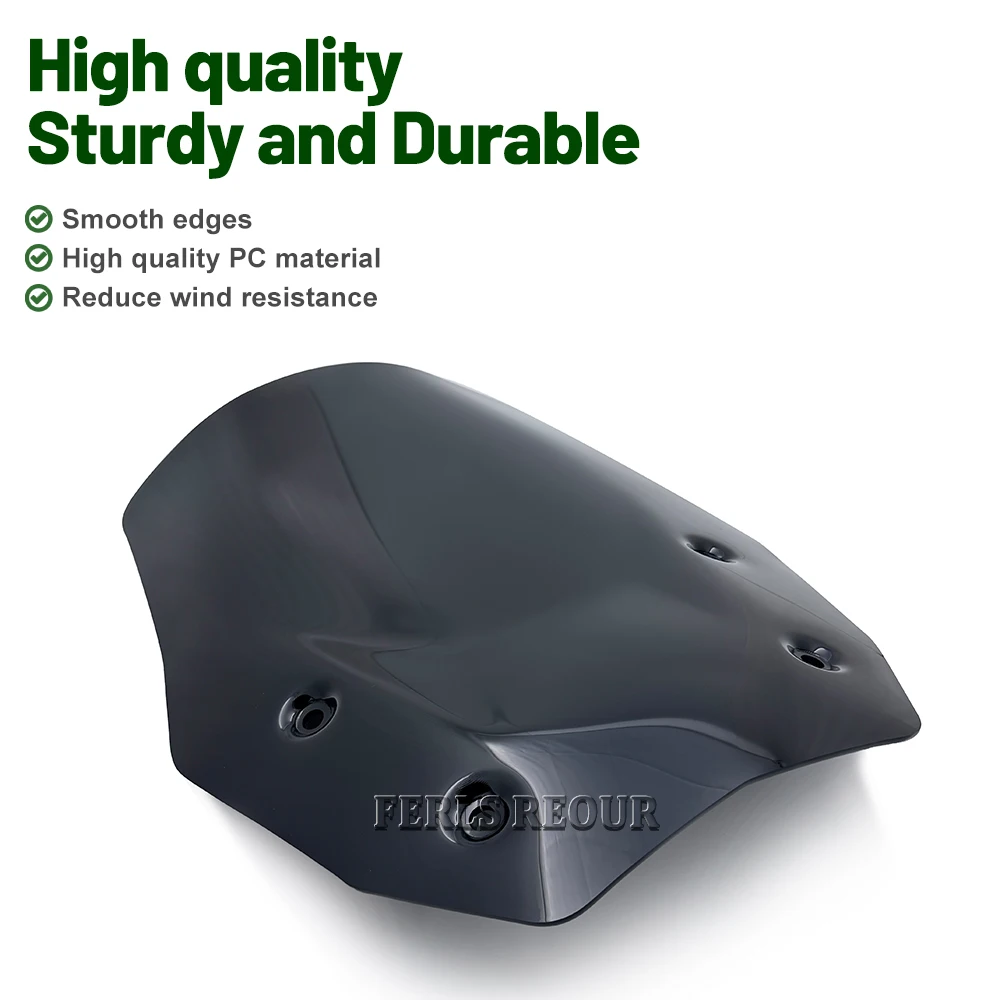 Motorcycle front windshield suitable for BMW R1300GS 2023-2026 windshield wind deflector spoiler accessories, black transparent