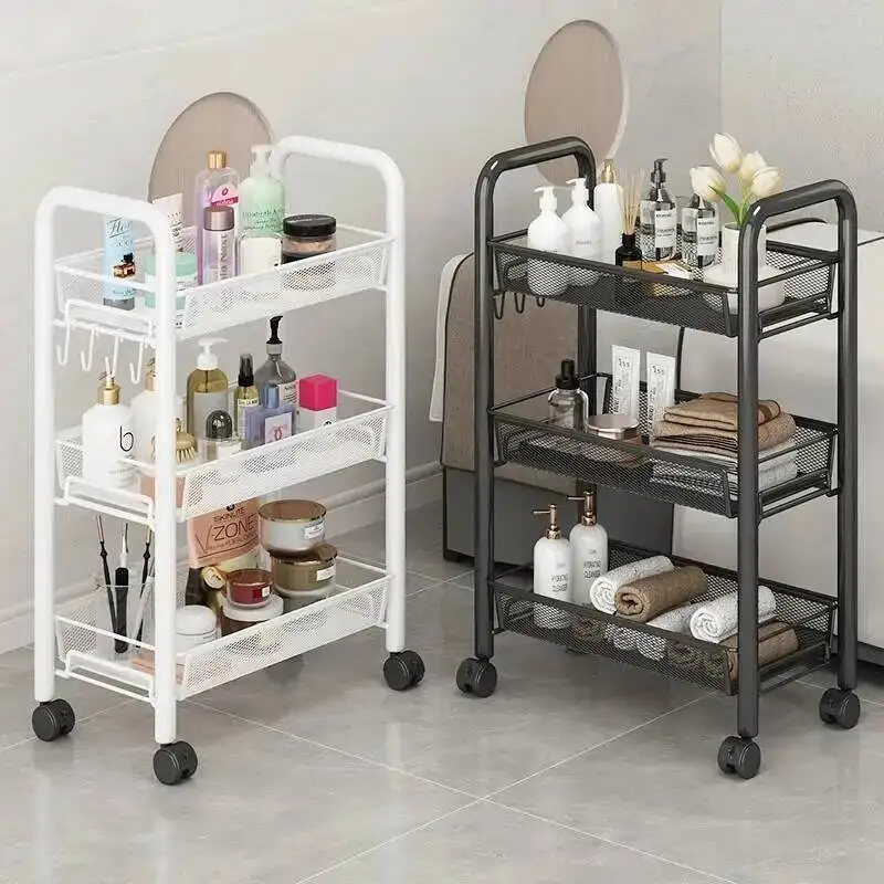

Beauty Rolling Trolley Hairdresser Cosmetic Tattoo Salon Barber Salon Trolley Spa Make Up Carrito Auxiliar Salon Furniture WKST