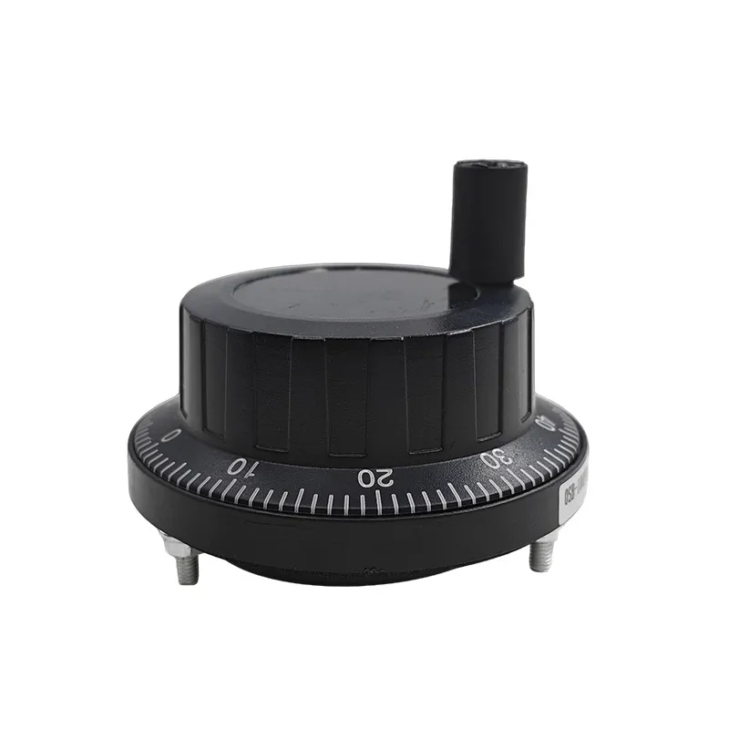 CNC Manual Pulse Generator Handwheel 5V 4Pin 100 Pulse 60mm Black NPN Rotary Encoder for CNC Machine & PLC
