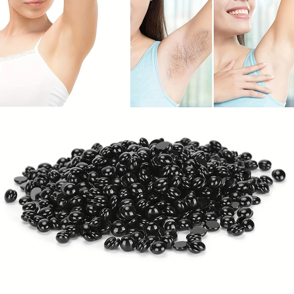 300g Black Seaweed Hard Wax Beans for Hair Removal Natural Painless & Hypoallergenic Perfect for Full BodySuitable for All Types