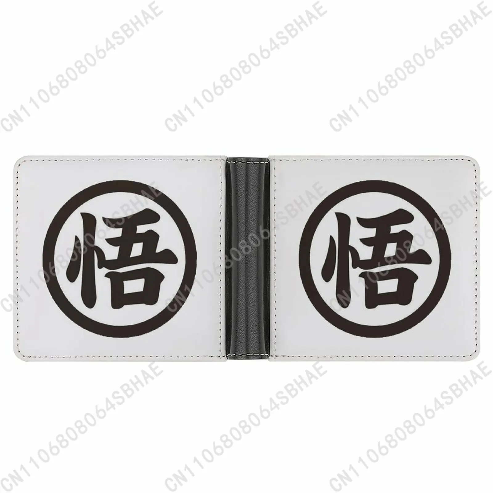 

Hot Dragon Master Goku Logo Trendy Leather Wallet Teenage Girls Boys Personalized Slim Credit Card Holder Small Purse School