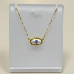 YEEVAA Geometric Devil Eye Design Pendant Necklace for Women, Fashion Jewelry, Unique Gifts