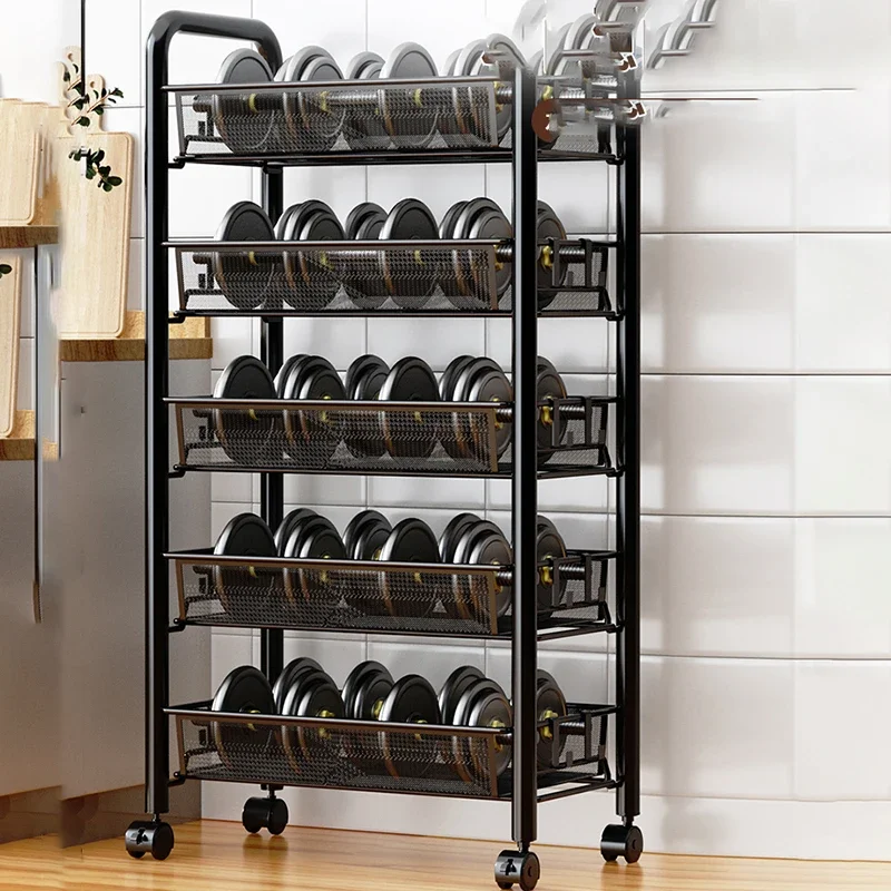 

Storage Rack Utility Cart Rolling Shelves Serving Cart Multi Use Functional Collapsible Carro De Servicio Restaurant Furiture