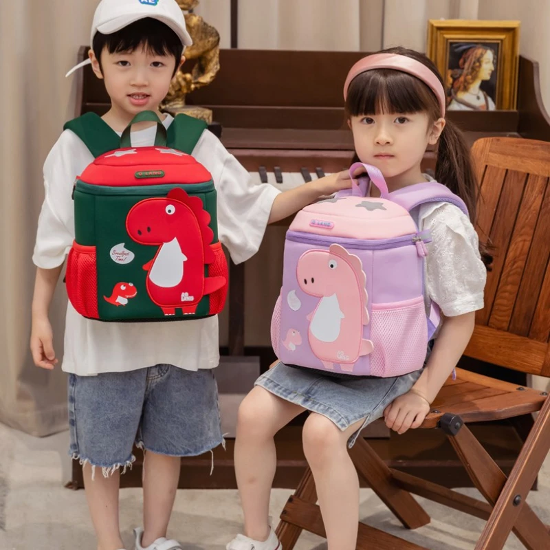 Dinosaur Children Bucket  Leisure School Backpacks In Kindergarten New Girls Boys Cute Chest Shoulder Bags for Teenagers Mochila