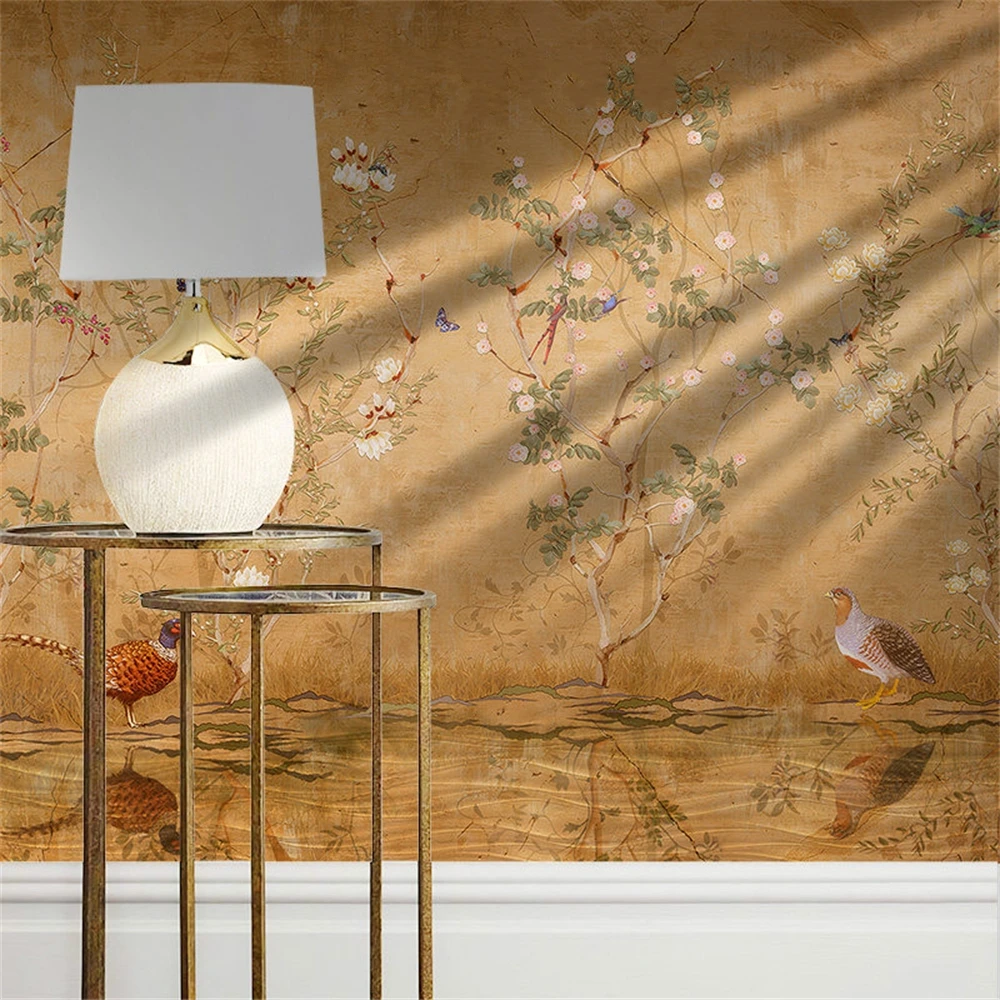 custom Modern floral wallpapers for living room minimalist TV background photo mural wall paper improvement home decoration