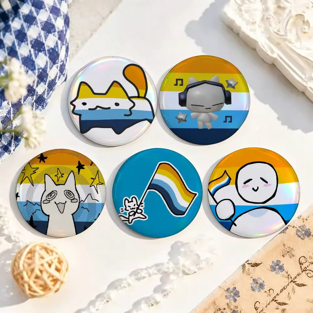 Aroace Pride  Custom Enamel Pin Badges 25mm 32mm 44mm 58mm Backpack Hat Decor Toys Gifts