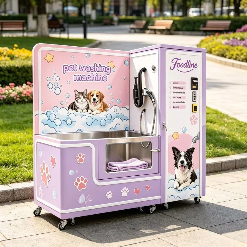 FL Customized size Pet dog washing machine Self-service pet cleaning Vending machine Convenient grooming experience