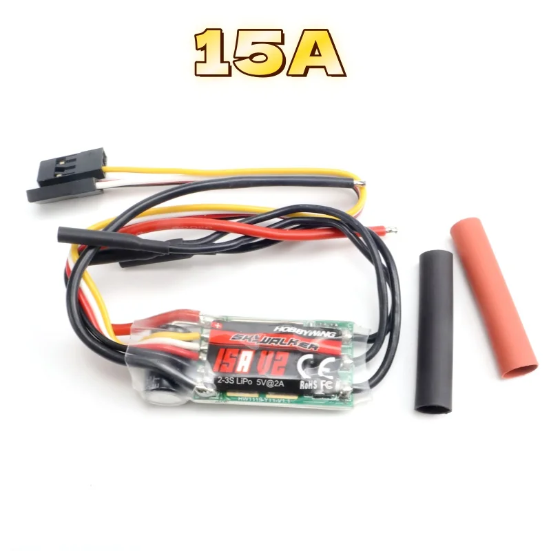 

Hobbywing 15A V2 ESC Speed Controller for RC Airplanes And Helicopters with UBEC