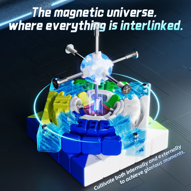 Vin Cube 5x5 Ball Core UV Speed Cube VIN 5x5 Cubo magico magnetico Puzzle Giocattoli Regalo per bambini Cubo Magico