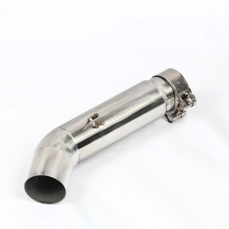 Motorcycle exhaust mid pipe connect tube For kawasaki 400 Honda CBR 500 CBR300 Hornet 600 CB600F Suzuki GSR 750