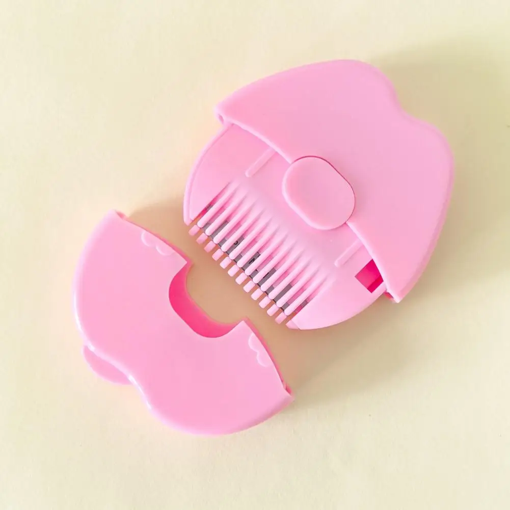 Safety Blade Hair Trimmer 3pcs Toddler Hair Split End Trimmer Set Fruit-shaped Mini Dual-sided Combs Edge Gentle Hair Cutting