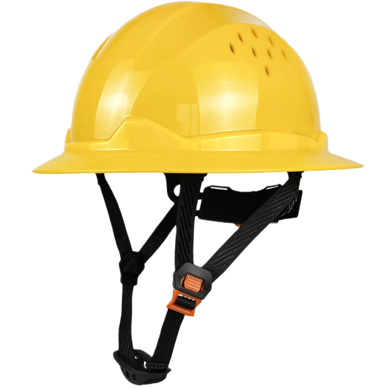 Full Brim Hard Hat For Engineer Construction Work Cap For Men CE Approved ANSI FRP Safety Helmet with 4 Point Adjustable