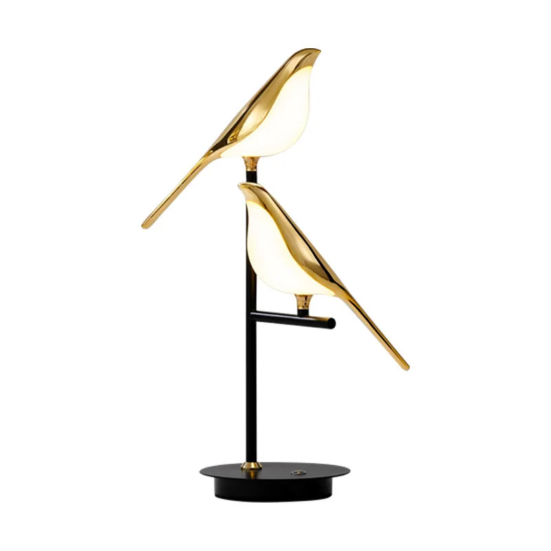 

Nordic new model, creative study desktop magpie ornament, simple bedside lamp with personality
